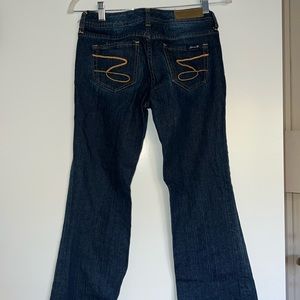 SEVENS 7 jeans size 26 dark denim wash seven7 flare premium pant